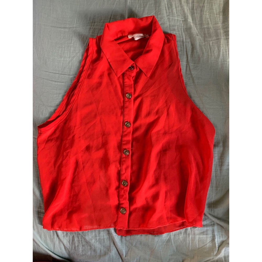 Red-orange top